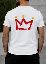 QUEST CLOTHING Ανδρική κοντομάνικη μπλούζα λευκή 03-CS-white