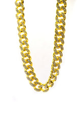 GUF CLOTHING Αλυσίδα από ανοξείδωτο ατσάλι Zircon χρυσό 050626T-03-gold