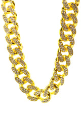 GUF CLOTHING Αλυσίδα από ανοξείδωτο ατσάλι Zircon χρυσό 050626T-03-gold