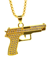GUF CLOTHING Αλυσίδα από ανοξείδωτο ατσάλι Gun χρυσό 050626T-08-gold
