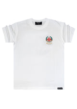 QUEST CLOTHING Ανδρική κοντομάνικη μπλούζα λευκή 07-GRCU-white