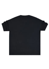 CLOSE SOCIETY - Ανδρικό oversized rip t-shirt - Μαύρο 12000