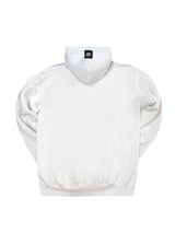 Ανδρική ζακέτα φούτερ με κουκούλα New wave clothing -1400- basic logo zip-up hoodie - white
