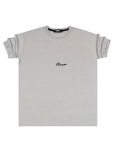 Ανδρική κοντομάνικη μπλούζα Close Society-100-15-grey simple logo