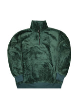 Ανδρική φούτερ με κολάρο New wave clothing-232-39-half zip sherpa design πράσινη