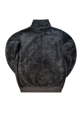 Ανδρική φούτερ με κολάρο New wave clothing - 232-39 - half zip sherpa design γκρι/ανθρακί