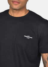 CLEVER CLOTHING Ανδρική κοντομάνικη μπλούζα μαύρη Premium Garment Supply CT-26290-black