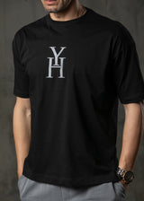 Ανδρική κοντομάνικη μπλούζα Henry clothing-3-610-black Henry HY μαύρο