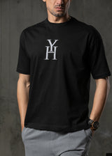 Ανδρική κοντομάνικη μπλούζα Henry clothing-3-610-black Henry HY μαύρο