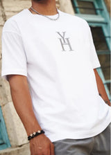 Ανδρική κοντομάνικη μπλούζα Henry clothing-3-610-white Henry HY λευκό