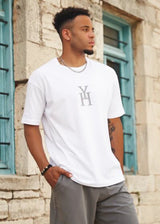 Ανδρική κοντομάνικη μπλούζα Henry clothing-3-610-white Henry HY λευκό