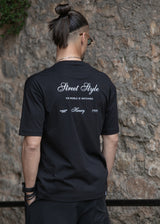 HENRY CLOTHING Ανδρική κοντομάνικη μπλούζα μαύρη Henry Style 3-628-black