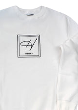 Ανδρικό φούτερ Henry Clothing-3-673-white