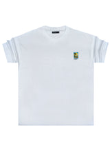 HENRY CLOTHING - Ανδρικό relaxed oversized t-shirt - Λευκό 3-701