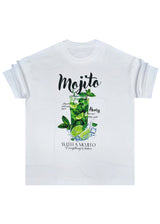 HENRY CLOTHING - Ανδρικό relaxed oversized t-shirt - Λευκό 3-704