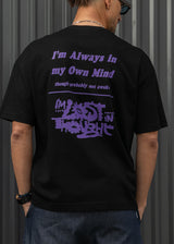 HENRY CLOTHING - Ανδρικό relaxed oversized t-shirt - Μαύρο 3-707