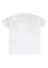 Ανδρική κοντομάνικη μπλούζα λευκή Henry clothing 3-714-white
