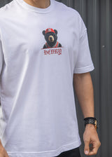 Ανδρική κοντομάνικη μπλούζα Henry clothing-3-715-white Henry Bear λευκό