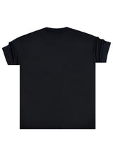 Ανδρική κοντομάνικη μπλούζα Henry clothing-3-719-premium brand t-shirt μαύρο