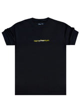 HENRY CLOTHING - Ανδρικό relaxed oversized t-shirt - Μαύρο 3-722