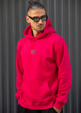 Ανδρικό φούτερ με κουκούλα Henry Clothing-3-766-fuchsia-statement back print