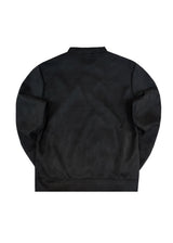 Ανδρική ζακέτα Henry Clothing-3-775-Alcantara signed logo zipper jacket μαύρο