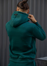 Ανδρικό φούτερ με κουκούλα Henry Clothing-3-778-calligraphic logo hoodie πράσινο