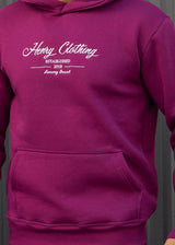 Ανδρικό φούτερ με κουκούλα Henry Clothing-3-780-calligraphic logo hoodie magenta