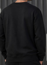 HENRY CLOTHING - Ανδρικό φούτερ Regular Fit - Μαύρο 3-801