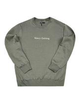 HENRY CLOTHING - Ανδρικό φούτερ regular fit - Χακί 3-811