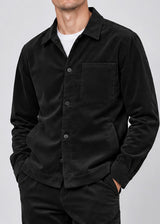 VITTORIO - Ανδρικό overshirt κοτλέ- Μαύρο 300-2627-RENATO