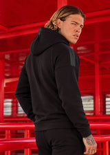 Ανδρική ζακέτα με τρέσα Vinyl Art Clothing -32332-01 -Line Motion Zip Hoodie μαύρη