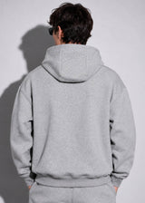 VINYL ART CLOTHING - Ανδρικό φούτερ με κουκούλα Modern basic hoodie - Γκρι μελανζέ 35820-93
