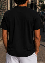 VINYL ART CLOTHING Ανδρική κοντομάνικη μπλούζα μαύρη City Boost 38469-01