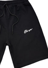 CLOSE SOCIETY Ανδρική βερμούδα white calligraphy logo 445-black