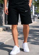 CLOSE SOCIETY Ανδρική βερμούδα μαύρη cargo 445-cargo-black