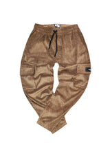 HENRY CLOTHING Ανδρικό παντελόνι cargo κοτλέ καφέ 5-102-brown