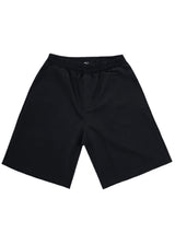 HENRY CLOTHING Ανδρική υφασμάτινη βερμούδα μαύρη Fabric Elegant 5-204-black