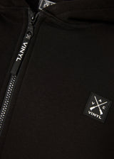 Ανδρική ζακέτα με κουκούλα Vinyl Art Clothing - 52525-01 - off duty zip hoodie oversize fit μαύρο