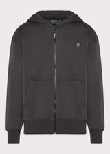 Ανδρική ζακέτα με κουκούλα Vinyl Art Clothing-52525-09-off duty zip hoodie oversize fit γκρι