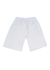 HENRY CLOTHING Ανδρική βερμούδα λευκή patch logo shorts 6-607-white