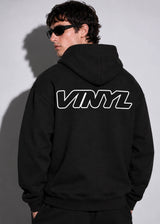 VINYL ART CLOTHING - Ανδρικό φούτερ με κουκούλα Graphic hoodie - Μαύρο 64031-01