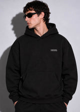 VINYL ART CLOTHING - Ανδρικό φούτερ με κουκούλα Graphic hoodie - Μαύρο 64031-01