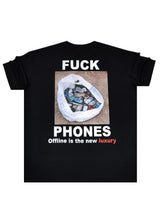 VINYL ART CLOTHING Ανδρική κοντομάνικη μπλούζα μαύρη Street Code 66789-01