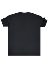 VINYL ART CLOTHING Ανδρική κοντομάνικη μπλούζα μαύρη Core Beat 74125-01