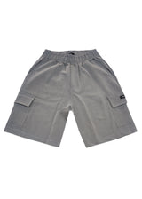 HENRY CLOTHNG Ανδρική βερμούδα υφασμάτινη cargo γκρι 8-014-grey