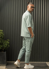 HENRY CLOTHING - Ανδρικό ανοιξιάτικο παντελόνι - Μέντα 8-102