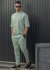 HENRY CLOTHING Ανδρικό ανοιξιάτικο παντελόνι 8-136-mint