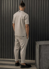 HENRY CLOTHING Ανδρικό ανοιξιάτικο παντελόνι στο χρώμα του πούρου 8-137-pouro