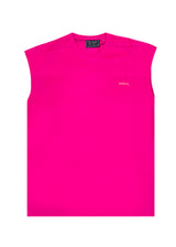 VINYL ART CLOTHING Ανδρική αμάνικη μπλούζα φούξια Sleeveless Oversized Tee 89520-03
